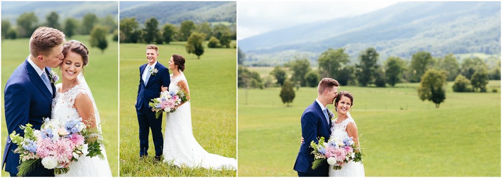 Bride and groom first look at Hiltons, VA Crooked River Farm Photographer