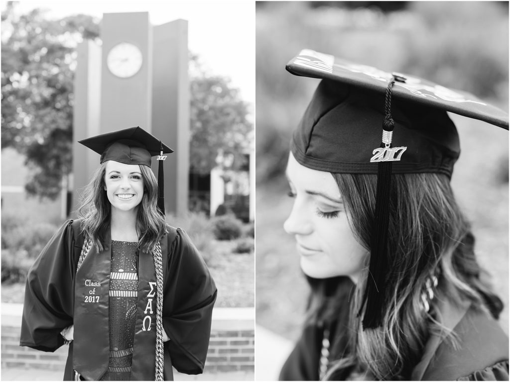 Radford University senior pictures with Bristol Virginia graduation photographer