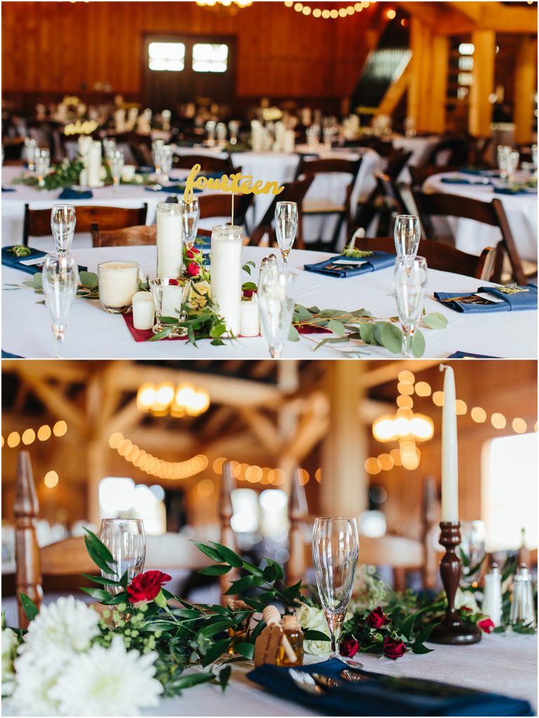 Photo of arrangement details at Still Hollow Century Farm Wedding Greeneville TN