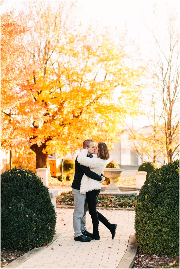 Late fall engagement session in Downtown Bristol