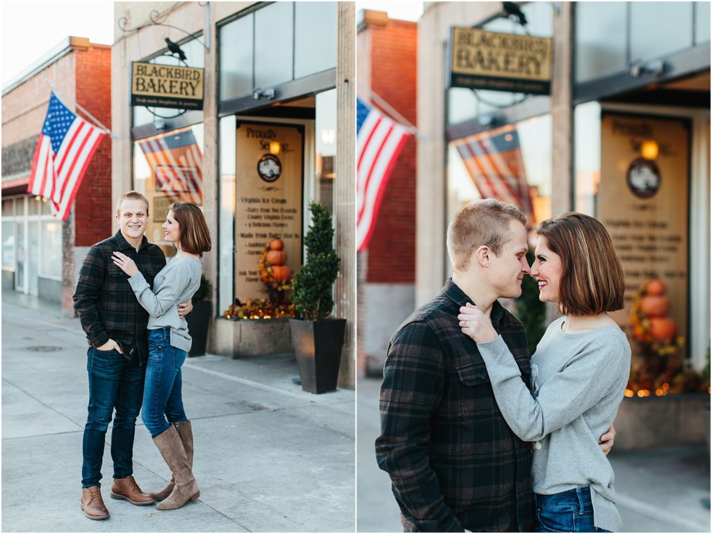 Blackbird Bakery Downtown Bristol Engagement Session