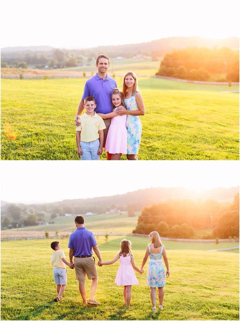 Olde Farm family pictures golden hour