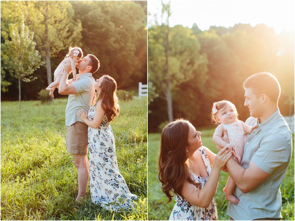 Side Porch family pictures taken by Bristol Tennessee family portrait photographer luxury photography