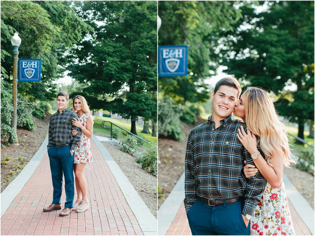 Emory and Henry senior engagement pictures Bristol Tennessee senior photos photography